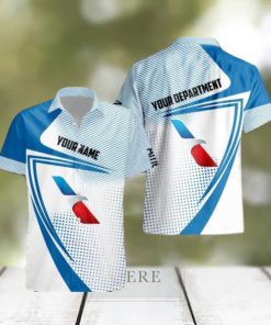 Custom Name 3D All Over Printed american airlines Hawaiian Shirt New Trend Summer Vacation Gift