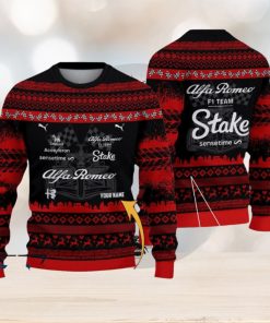 Custom Name Alfa Romeo F1 Team Ugly Sweater