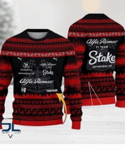 Custom Name Alfa Romeo F1 Team Ugly Sweater