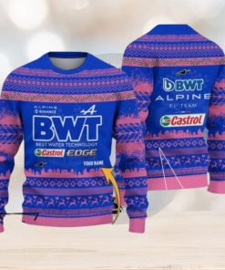 Custom Name Alpine F1 Team Ugly Sweater