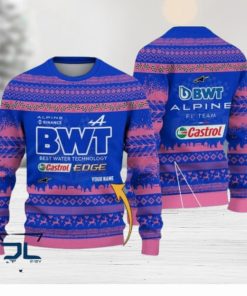 Custom Name Alpine F1 Team Ugly Sweater