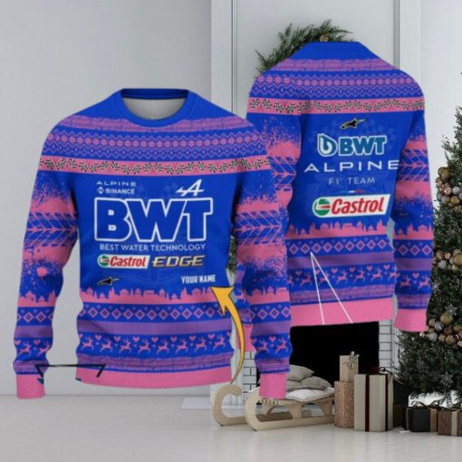 Custom Name Alpine F1 Team Ugly Sweater