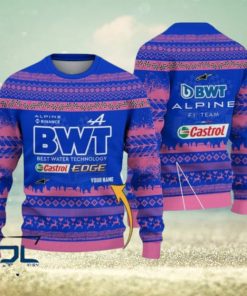 Custom Name Alpine F1 Team Ugly Sweater