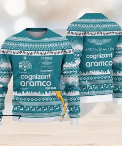 Custom Name Aston Martin Cognizant F1 Team Ugly Sweater