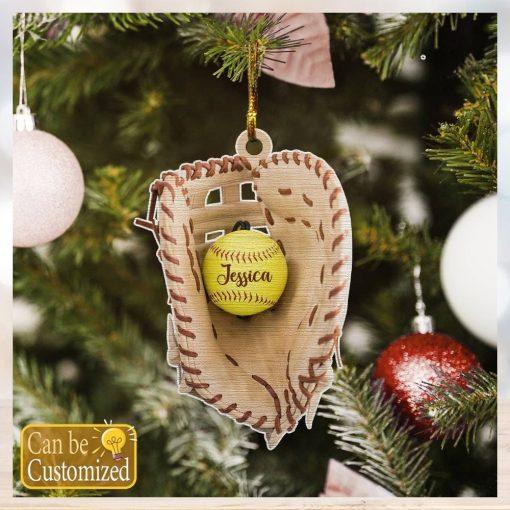 Custom Name Baseball Ornament