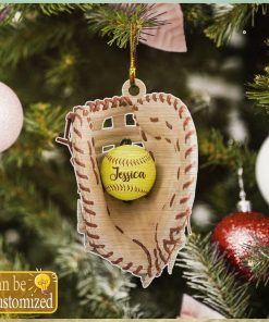 Custom Name Baseball Ornament