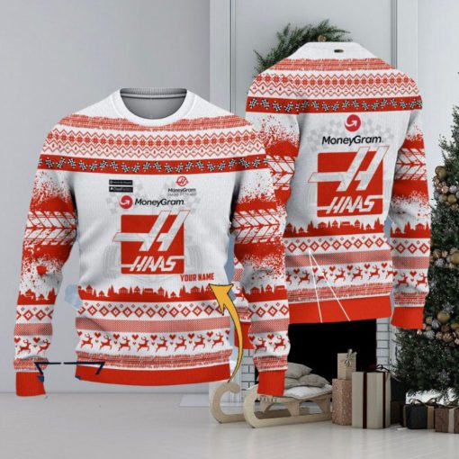 Custom Name Haas F1 Team Ugly Sweater