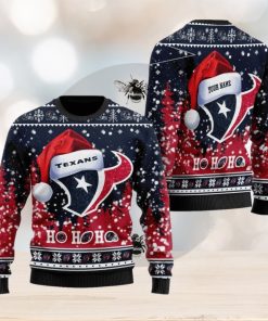 Custom Name Houston Texans All Over Print Thicken Sweater For Men And Women Gift Christmas