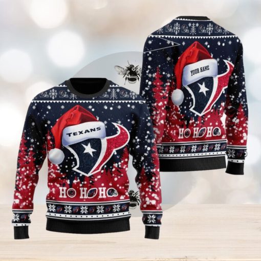 Custom Name Houston Texans All Over Print Thicken Sweater For Men And Women Gift Christmas