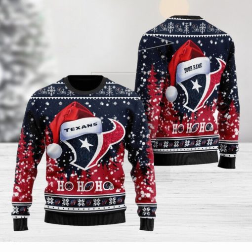 Custom Name Houston Texans All Over Print Thicken Sweater For Men And Women Gift Christmas