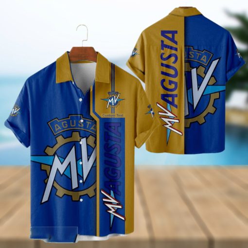 Custom Name MV Agusta Car Combo Hawaiian Shirt And Shorts Fans Logo Car Gift Men And Women