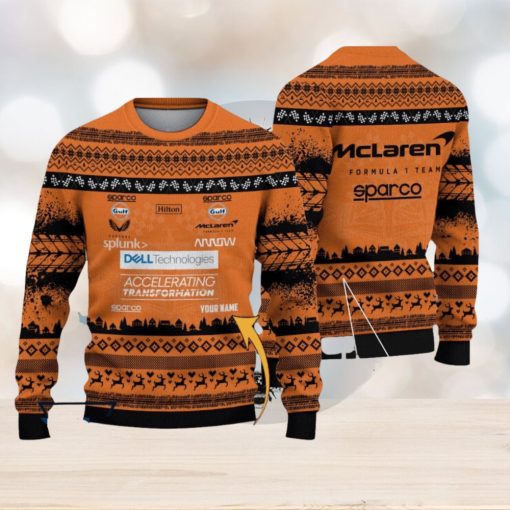 Custom Name McLaren F1 Team Ugly Sweater