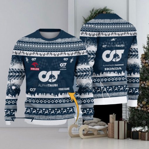 Custom Name Scuderia AlphaTauri Ugly Sweater