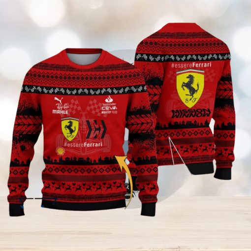 Custom Name Scuderia Ferrari Ugly Sweater