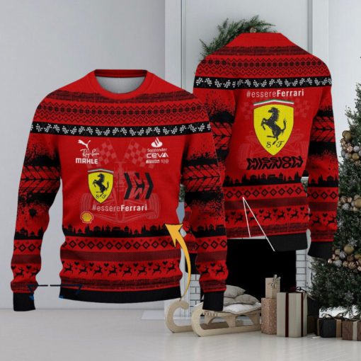 Custom Name Scuderia Ferrari Ugly Sweater