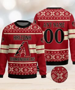 Custom Number And Name New Release Arizona Diamondbacks MLB Christmas Ugly Sweater Funny Holidays