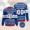 custom name las vegas raiders symbol wearing santa claus hat cute pattern ho ho ho all over print sweater gift christmas