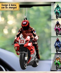 Custom Personalized Motorcycle Acrylic Car Ornament