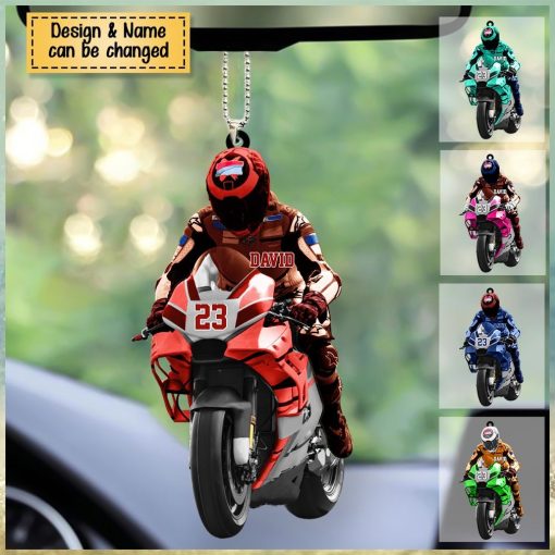 Custom Personalized Motorcycle Acrylic Car Ornament