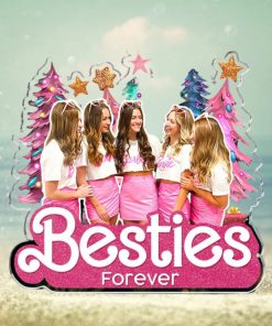 Custom Photo Barbie Girls In A Barbie World Bestie Personalized Custom Ornament