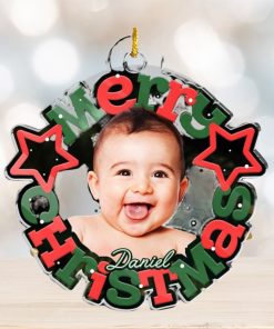 Custom Photo Christmas Miracle   Family Personalized Custom Ornament