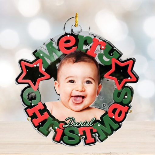 Custom Photo Christmas Miracle   Family Personalized Custom Ornament