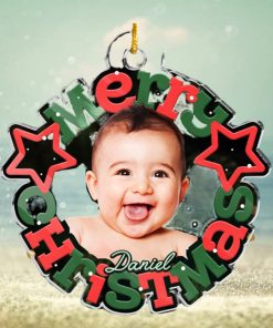 Custom Photo Christmas Miracle Family Personalized Custom Ornament