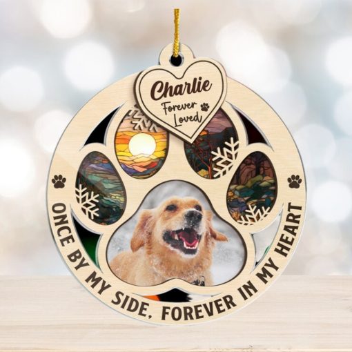 Custom Photo My Hardest Goodbye   Memorial Personalized Custom Ornament