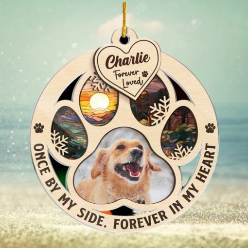 Custom Photo My Hardest Goodbye   Memorial Personalized Custom Ornament