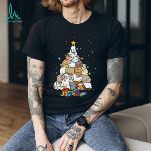 Cute Bunny Christmas Tree T Shirt