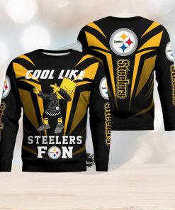 Cute Cool Like Pittsburgh Steelers Fan Bart Simpson Dab Ugly Christmas Sweater