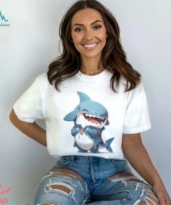 Cute Kawaii Animal Cartoon Shark T Shirt