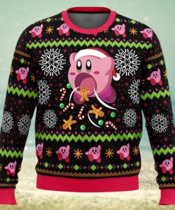 Cute Pink Hungry Kirby’s Dream Land Ugly Christmas Sweater