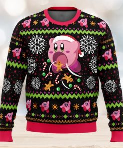 Cute Pink Hungry Kirby’s Dream Land Ugly Christmas Sweater