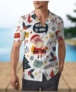 Cute Santa Claus Christmas Unisex Hawaiian Shirt