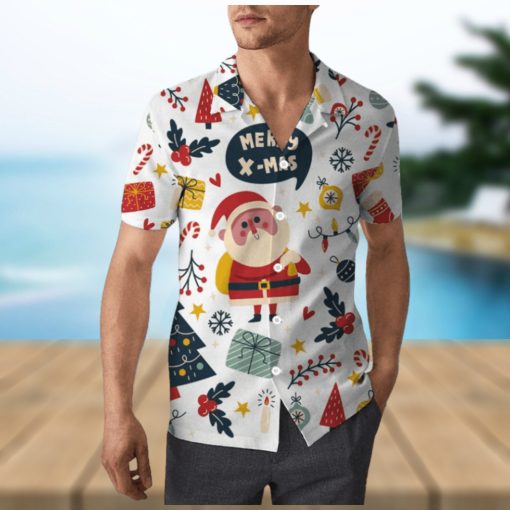 Cute Santa Claus Christmas Unisex Hawaiian Shirt