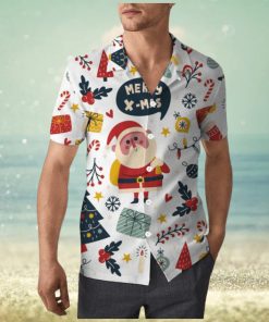 Cute Santa Claus Christmas Unisex Hawaiian Shirt