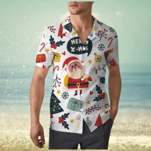 Cute Santa Claus Christmas Unisex Hawaiian Shirt