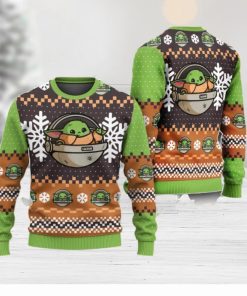 Cute Xmas Ugly Sweater New Baby Yoda Star Wars Ugly Christmas Sweater