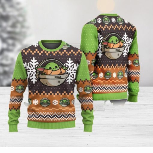 Cute Xmas Ugly Sweater New Baby Yoda Star Wars Ugly Christmas Sweater