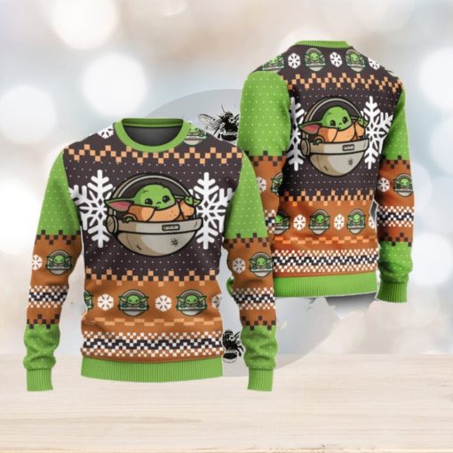 Cute Xmas Ugly Sweater New Baby Yoda Star Wars Ugly Christmas Sweater