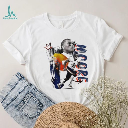 D. J. Moore number 2 Chicago Bears football player pose gift shirt