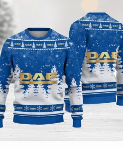 DAF Trucks Logo Wearing Santa Hat Christmas Gift Ugly Christmas Sweater Christmas Gift Ideas