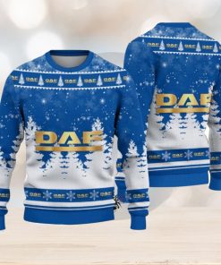 DAF Trucks Logo Wearing Santa Hat Christmas Gift Ugly Christmas Sweater Christmas Gift Ideas