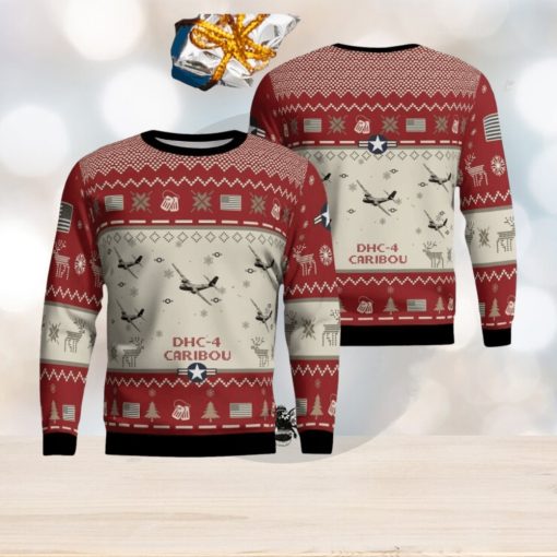 DHC 4 Caribou DHC4 Aircraft Ugly Christmas Sweater Christmas Gift Veteran 3D Sweater