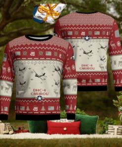 DHC 4 Caribou DHC4 Aircraft Ugly Christmas Sweater Christmas Gift Veteran 3D Sweater