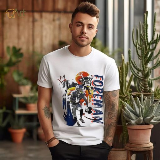 D’Onta Foreman number 21 Chicago Bears football player pose gift shirt