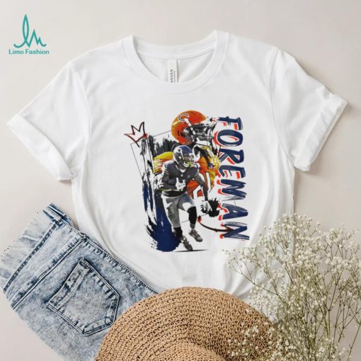 D’Onta Foreman number 21 Chicago Bears football player pose gift shirt