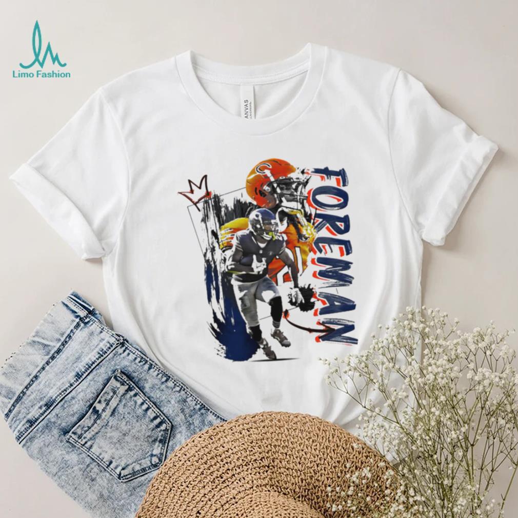 D’Onta Foreman number 21 Chicago Bears football player pose gift shirt D’Onta Foreman number 21 Chicago Bears football player pose gift shirt