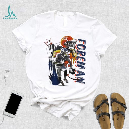 D’Onta Foreman number 21 Chicago Bears football player pose gift shirt